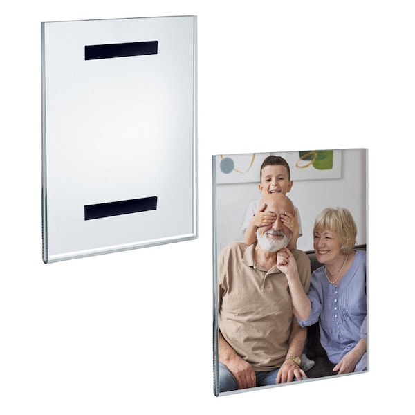 Clear Acrylic 8.5'' x 11'' Magnetic U-Frame, 2PK